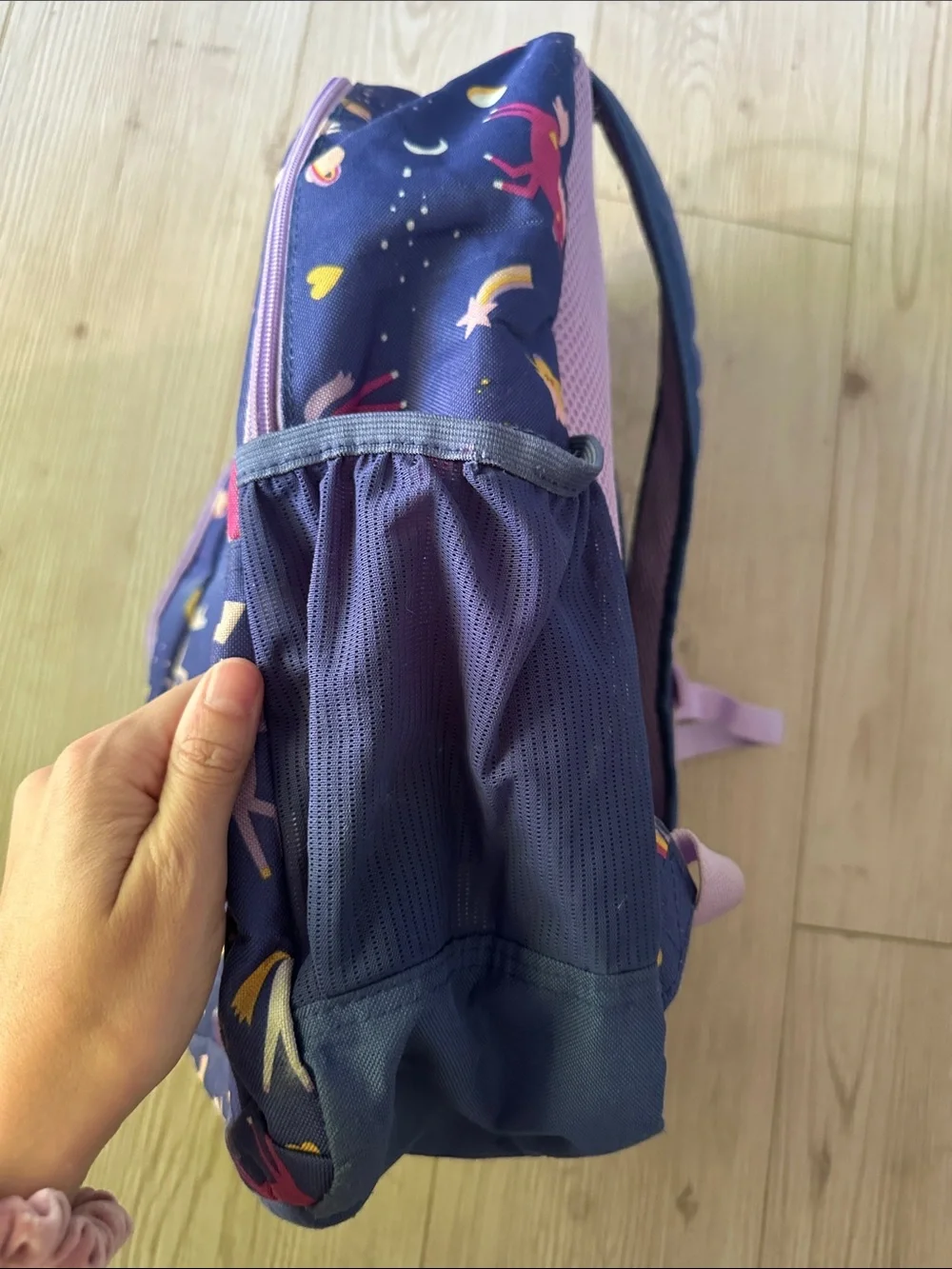 Kids Unicorn Pattern Backpack - Purple